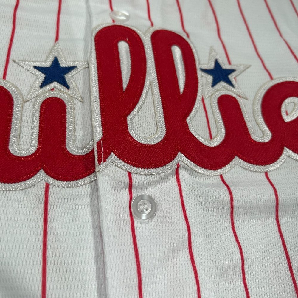 Trea Turner #7 Philadelphia Phillies Stitched Pinstriped Jersey Men's Sizes - Picture 2 of 7